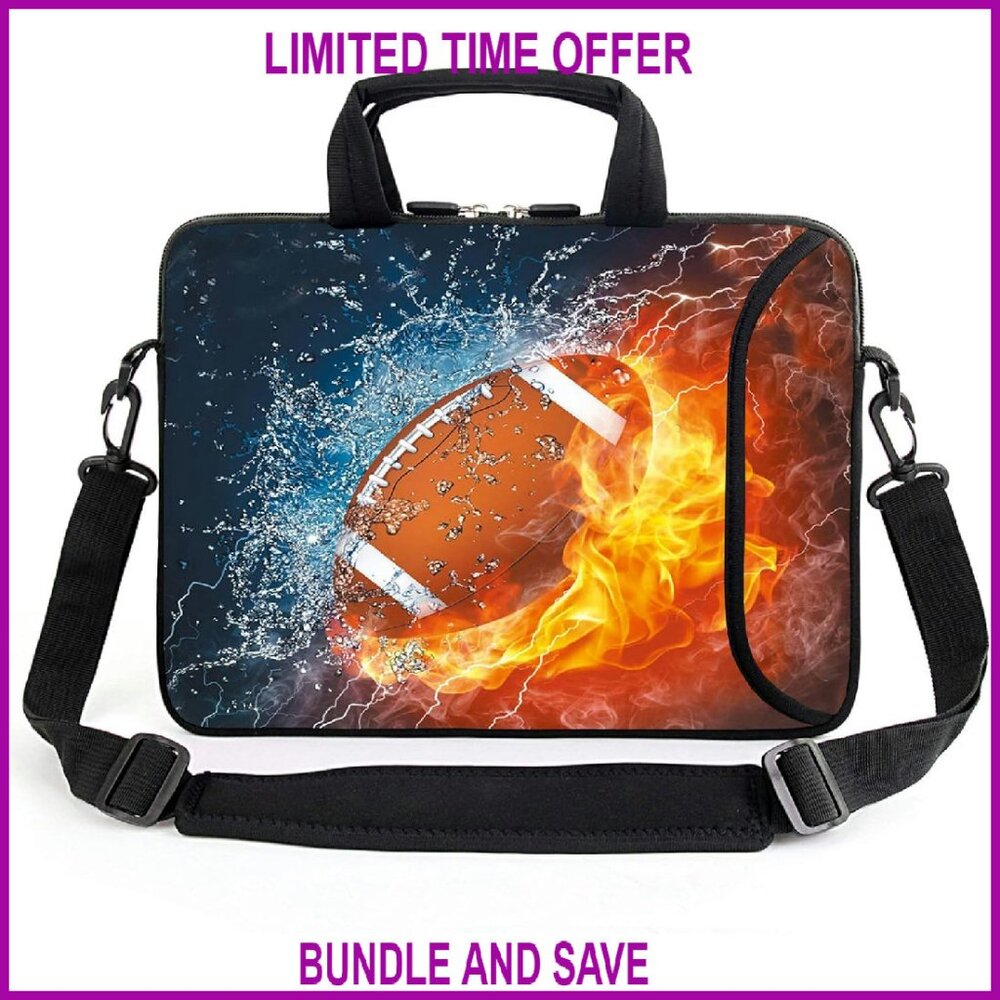 17 Inch Laptop Shoulder Bag Neoprene Waterproof Adjustable Strap